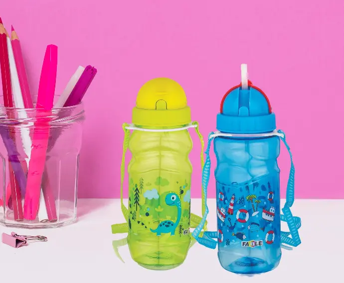 Cartoon Prints Sipper Water Bottle