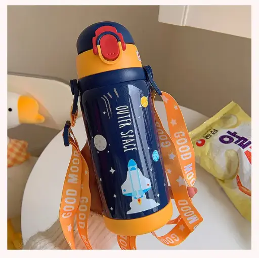 Space Theme Hot & Cold Vaccum Sipper Water Bottle